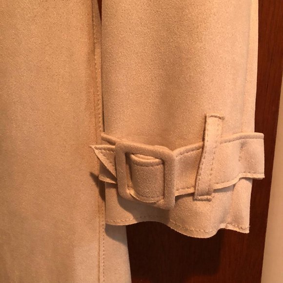 Philosophy Republic Clothing, Sz: XS, faux suede, trench coat, NWT, Color: Pearl - Picture 4 of 14
